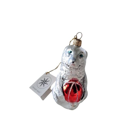 CHRISTOPHER RADKO Vintage Retired Ice Polar Bear 1993 NWT Ornament 93-284-2 - Picture 4 of 9